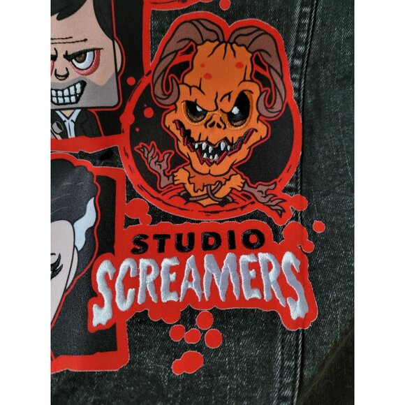 Halloween Horror Nights 2022 Studio Screamers Denim Jean Size XL - Picture 8 of 10